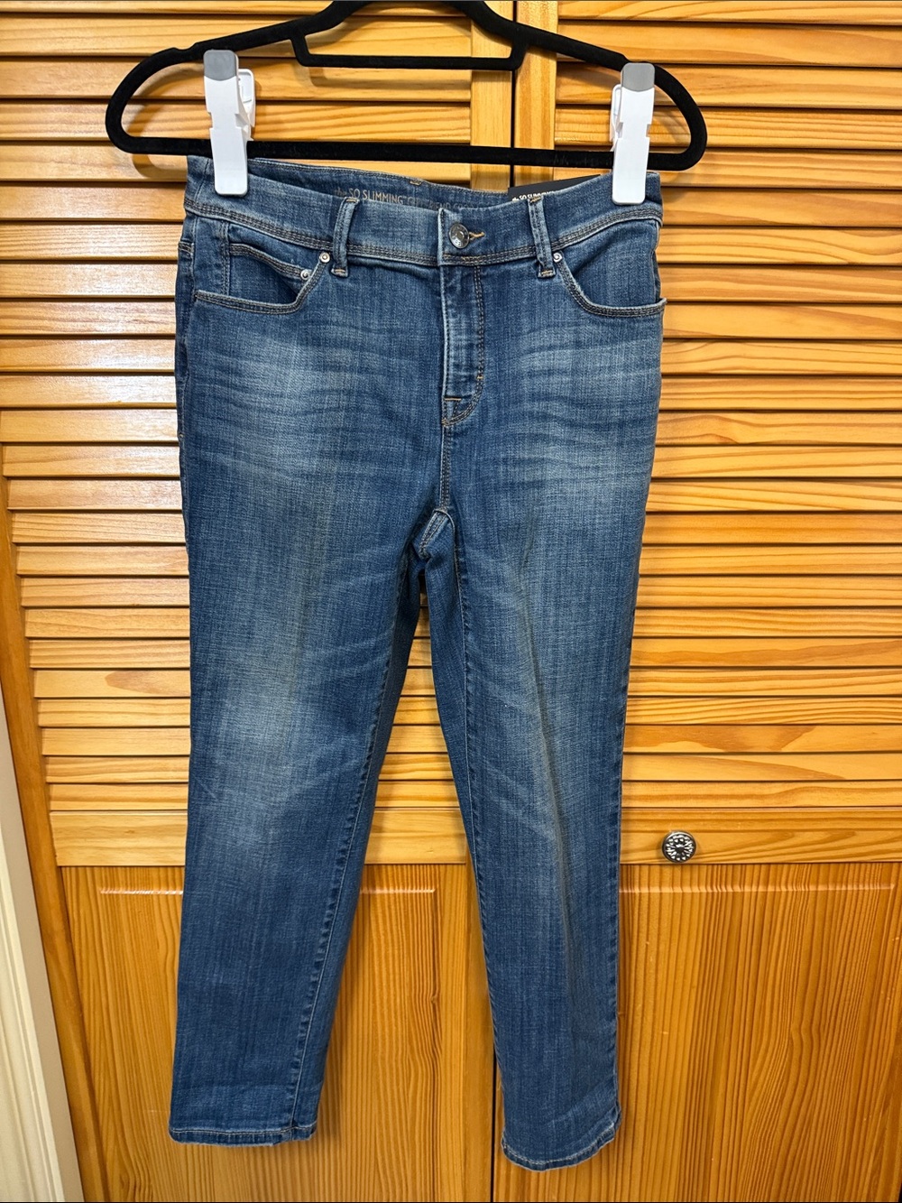 Chico's Women's Slim Skinny Jeans in Medium Blue Wash